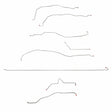 Complete Brake Line Kit for 2013 01-07 Chevy Silverado 2500 HD Ext Cab/ 6.0L V8 ABS short bed steel