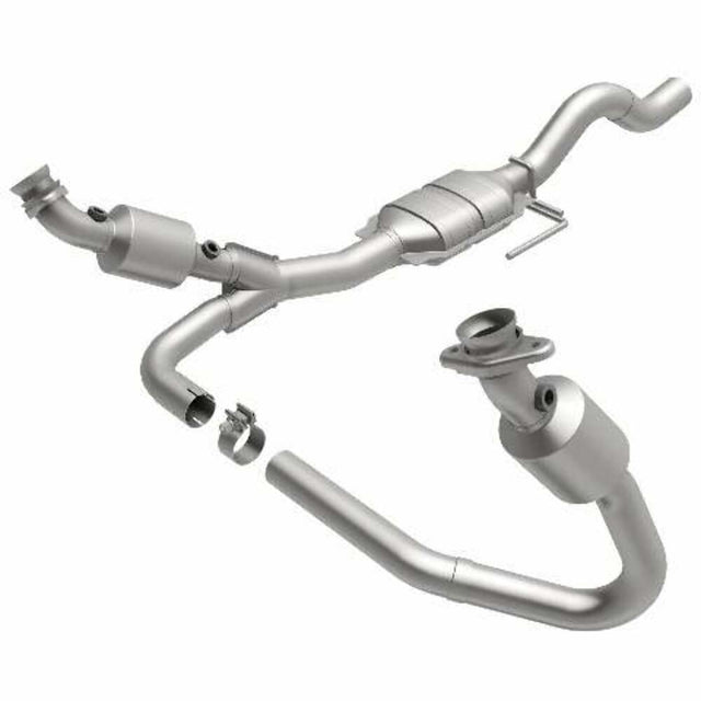 MagnaFlow direct-fit catalytic converter fits 2000-2003 Dodge Dakota 5.9L and 2000-2003 Dodge Dakota 3.9L stainless steel Federal EPA compliant OBDII 23735