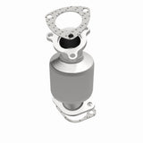 MagnaFlow direct-fit catalytic converter fits 2000-2005 Mitsubishi Eclipse, 2001-2005 Dodge Stratus, and more, this and 01 Eclipse 3.0L frt 3.0L stainless steel Federal EPA complia
