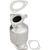MagnaFlow direct-fit catalytic converter fits 2000-2005 Mitsubishi Eclipse, 2001-2005 Dodge Stratus, and more, this and 01 Eclipse 3.0L frt 3.0L stainless steel CARB compliant OBDI