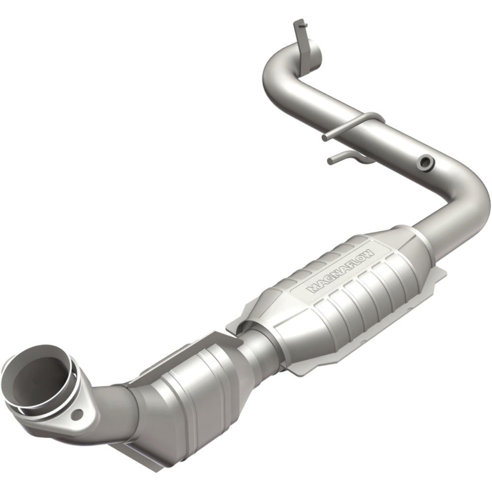 MagnaFlow direct-fit catalytic converter fits 2004 Ford F-150 Heritage SVT Lightning 5.4L and 1999-2003 Ford F-150 5.4L stainless steel CARB compliant OBDII 51416
