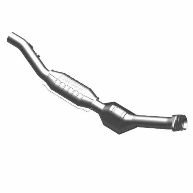 MagnaFlow direct-fit catalytic converter fits 2001 Ford F-150 Lightning 5.4L and 01 Ford Lightning passenger side passenger side stainless steel CARB compliant 447152