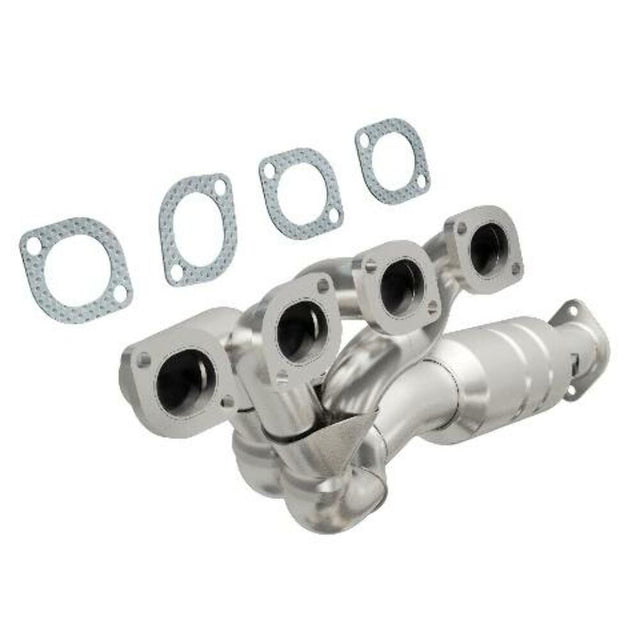 MagnaFlow direct-fit catalytic converter for 2002-2003 BMW 4.4L passenger side stainless steel Federal EPA compliant OBDII 24194