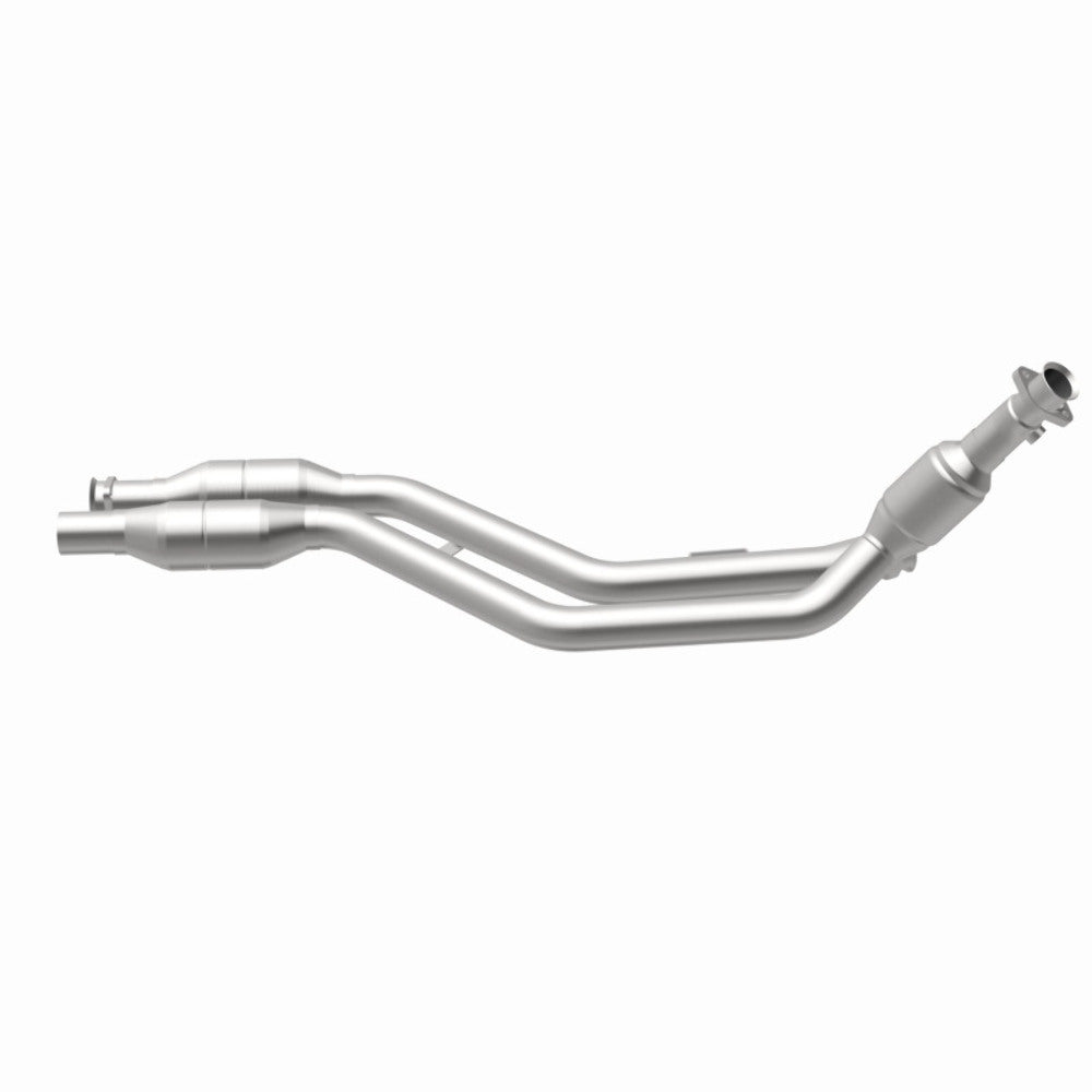 MagnaFlow direct-fit catalytic converter fits 2002-2003 Mercedes-Benz CLK430 4.3L and 2002-2003 Merc CLK430 4.3L passenger side 4.3L passenger side stainless steel CARB compliant 4