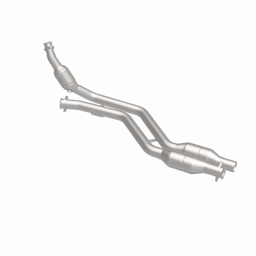 MagnaFlow direct-fit catalytic converter fits 2002-2003 Mercedes-Benz CLK430 4.3L and 2002-2003 Merc CLK430 4.3L passenger side 4.3L passenger side stainless steel CARB compliant 4
