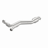 MagnaFlow direct-fit catalytic converter fits 2002-2003 Mercedes-Benz CLK430 4.3L and 2002-2003 Merc CLK430 4.3L passenger side 4.3L passenger side stainless steel CARB compliant 4