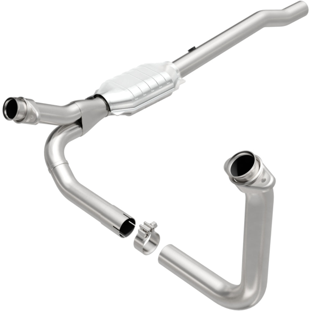 MagnaFlow direct-fit catalytic converter for 2002-2003 Ram 4.7 inch inlet/outlet stainless steel Federal EPA compliant OBDII 93616