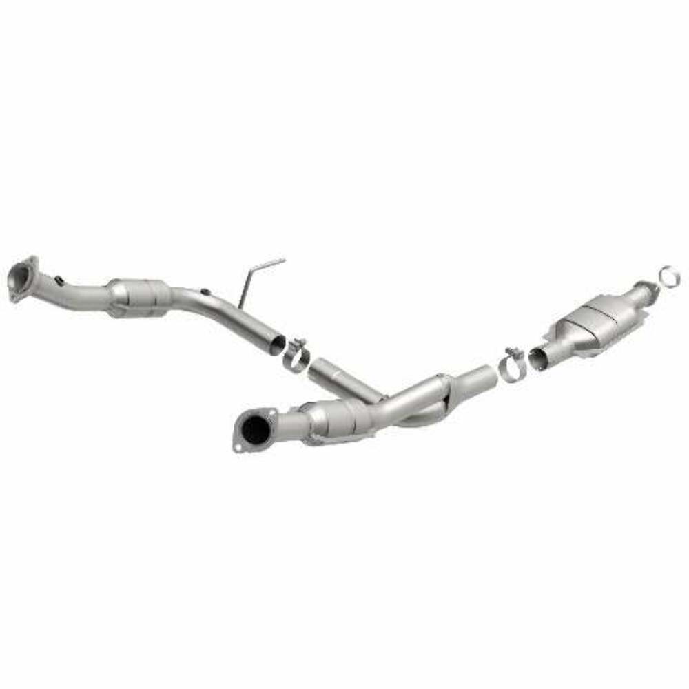 MagnaFlow direct-fit catalytic converter fits 2002-2003 Ford Explorer, Mercury Mountaineer, and additional vehicles and 2002-2004 Explorer 4.6L stainless steel CARB compliant 44724