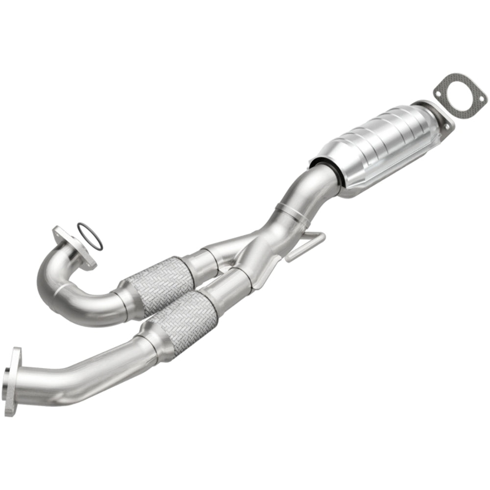 MagnaFlow direct-fit catalytic converter for 2002-2005 Nissan Altima 3.5 inch inlet/outlet stainless steel CARB compliant OBDII 49568