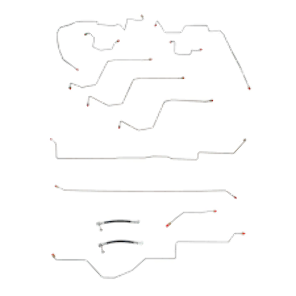 t 02-05 Dodge Ram 1500 Brake Line Kit 4WD Ext Cab/Short Bed AWABS Fine Lines
