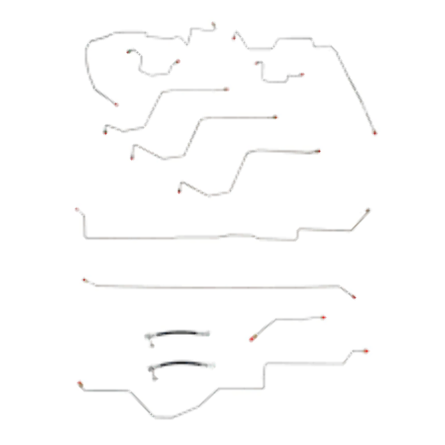 t 02-05 Dodge Ram 1500 Brake Line Kit 4WD Ext Cab/Short Bed AWABS Fine Lines