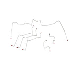t 02-05 Dodge Ram 1500 Brake Line Kit 4WD Ext Cab/Short Bed AWABS Fine Lines
