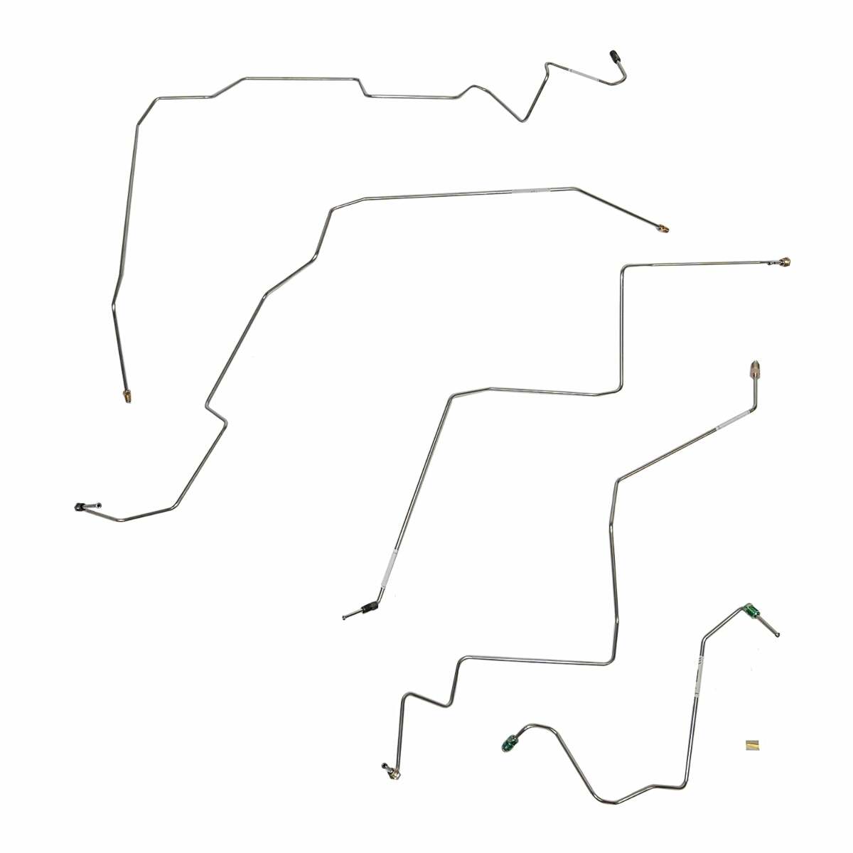 t 02-05 Dodge Ram 1500 Front Brake Line Kit 4WD RWABS Stainless Steel WKT0203SS Fine Lines