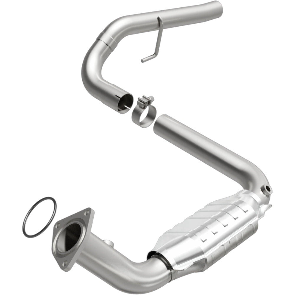 MagnaFlow direct-fit catalytic converter fits 2002-2006 Cadillac Escalade, 2001-2006 GMC Yukon, and additional vehicles and 2002-2005 Escalade 6.0L driver side 6.0L driver side sta