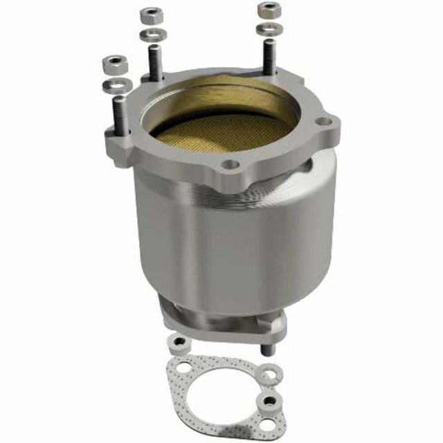 MagnaFlow direct-fit catalytic converter fits 2002-2005 Kia Sedona, Hyundai XG350, and more, this and 2002-2005 Sedona rr mani stainless steel CARB compliant 49316