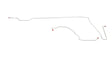 Intermediate Brake Line Kit for 2013 02-07 Jeep Liberty Intermediate Brake Kit No ABS 4WD stainless steel