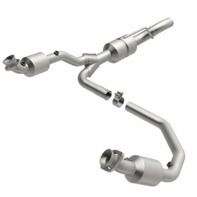 MagnaFlow direct-fit catalytic converter fits 2001-2002 Dodge Ram 3500 Van, Dodge Ram 2500 Van, and additional vehicles. Hardware is included to eliminate the hassle of working wit
