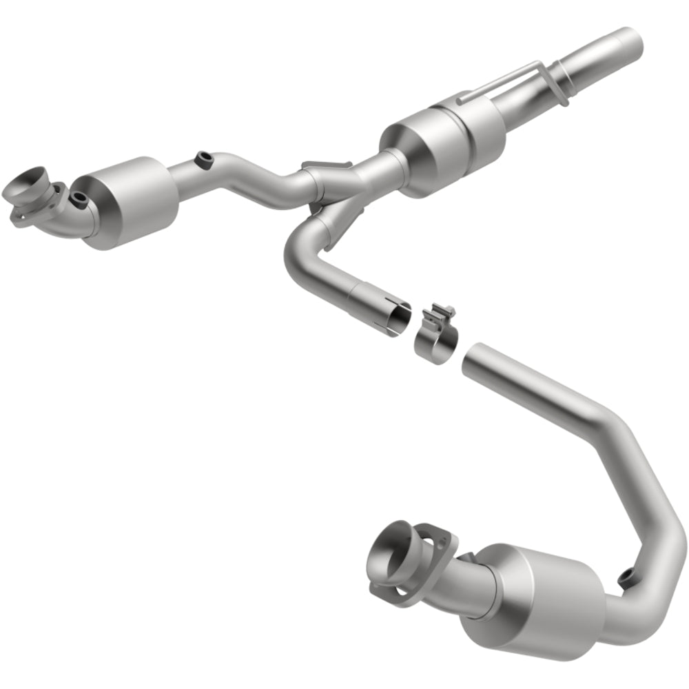 MagnaFlow direct-fit catalytic converter fits 2001-2002 Dodge Ram 3500 Van, Dodge Ram 2500 Van, and additional vehicles. Hardware is included to eliminate the hassle of working wit