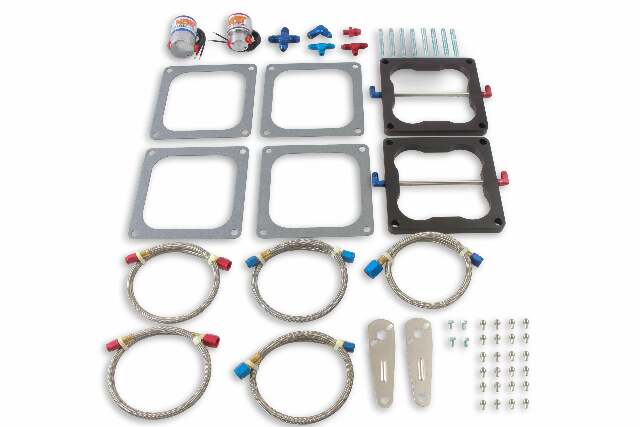 NOS pro shot fogger upgrade kit cheater nitroussystem 4500 flange 2 wet plate dual stage solenoid 02023NOS
