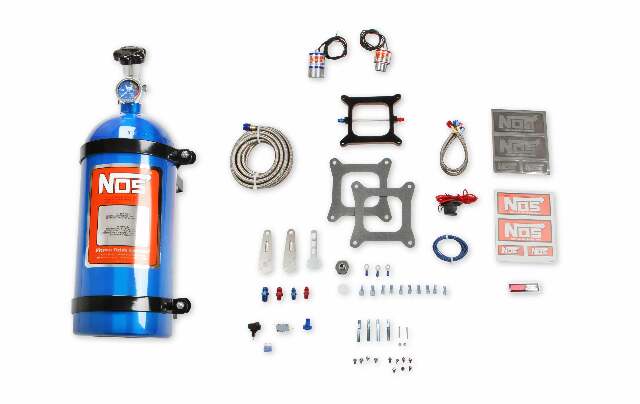 NOS big shot nitrous system Holley 4150 flange) -6AN 10 lb blue wet plate single stage 02101NOS