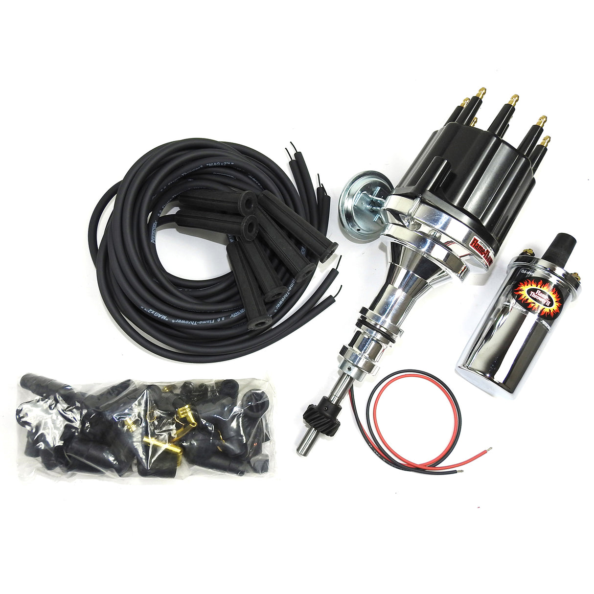 PerTronix Ignitor II electronic ignition kit Ford chrome black D130710