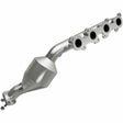 MagnaFlow direct-fit catalytic converter fits 2003-2004 Toyota 4Runner and 2003-2005 Lexus GX470, this and 2003-2004 4Run 4.7 driver side mani driver side 4.7 inch inlet/outlet sta