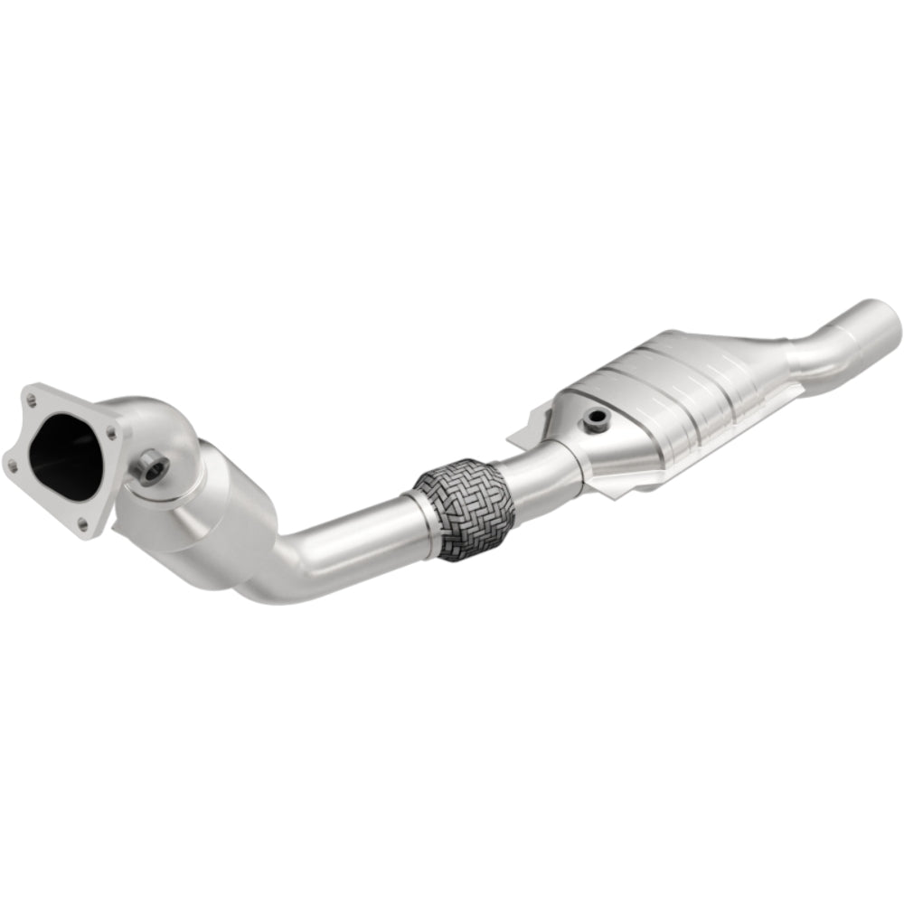 MagnaFlow direct-fit catalytic converter for 2003-2004 Audi 4.2L passenger side stainless steel CARB compliant OBDII 49743