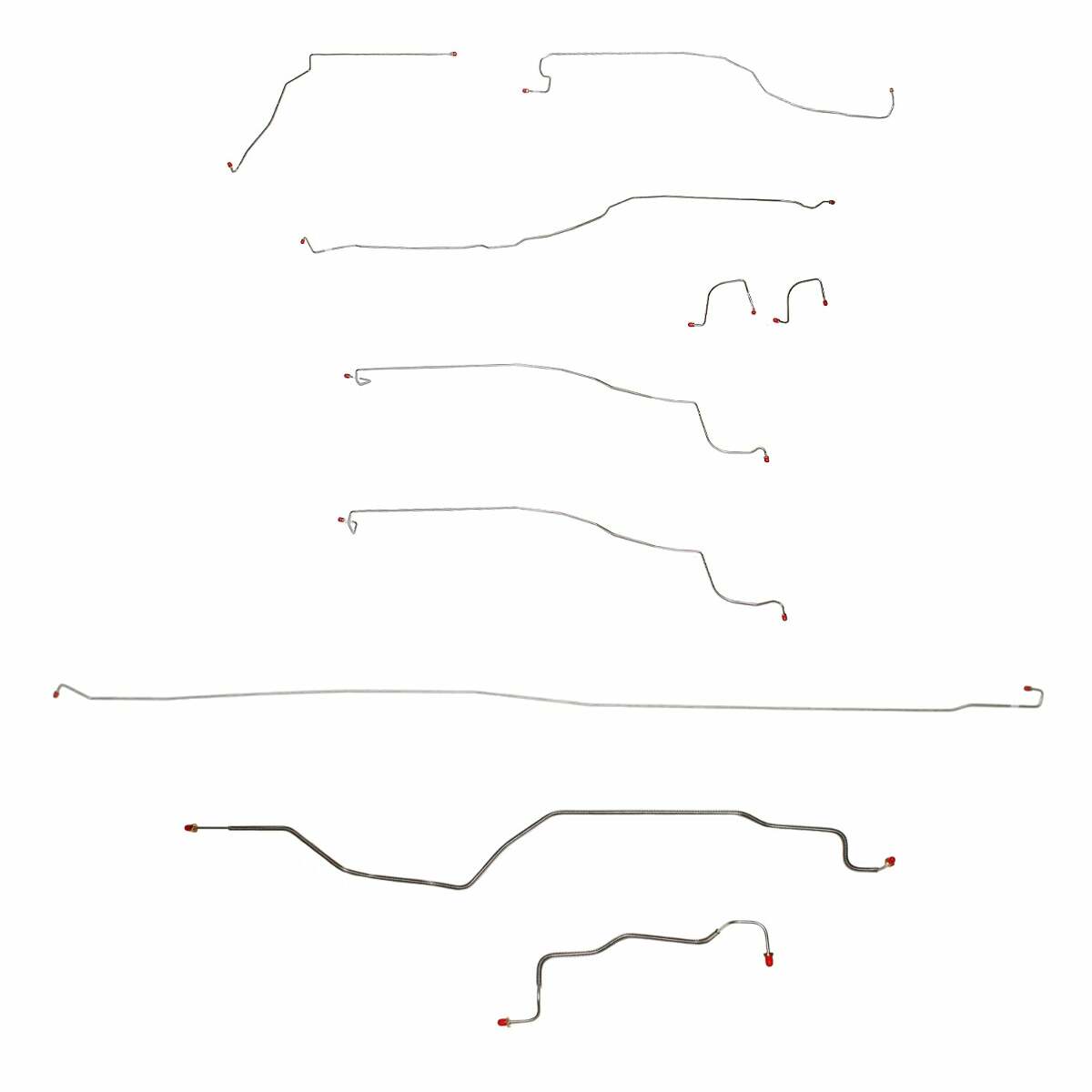 t 03-04 Chevrolet Silverado 1500 Brake Line Kit 2WD Stainless Steel Fine Lines