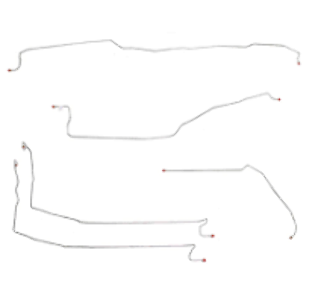 t 03-04 Chevrolet Silverado 1500 Brake Line Kit 2WD Stainless Steel Fine Lines