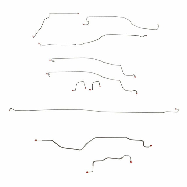 t 03-04 Chevrolet Silverado 1500 Brake Line Kit 4WD Reg Cab/Short Bed Fine Lines