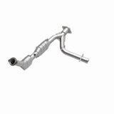 MagnaFlow direct-fit catalytic converter fits 2003-2004 Ford Expedition 4.6L and 2003-2004 Exped 4.6L passenger side 4.6L passenger side stainless steel CARB compliant OBDII 49607