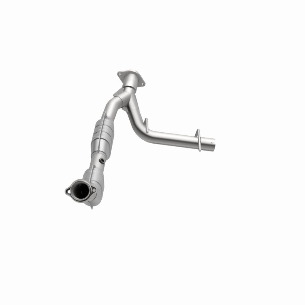 MagnaFlow direct-fit catalytic converter fits 2003-2004 Ford Expedition 4.6L and 2003-2004 Exped 4.6L passenger side 4.6L passenger side stainless steel CARB compliant OBDII 49607