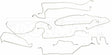 Brake Line Kit for 03-04 GM 1500 Ext/Crew Cab/ Non HD 4WD short bed stainless steel