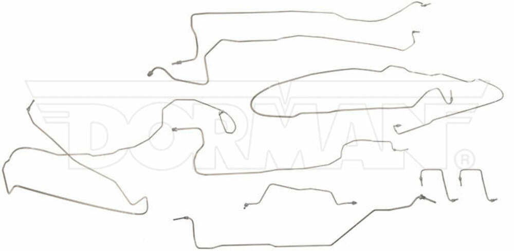 Brake Line Kit for 03-04 GM 1500 Ext/Crew Cab/ Non HD 4WD short bed stainless steel