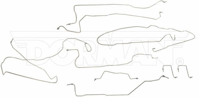 Brake Line Kit for 03-04 GM 1500 Ext/Crew Cab/ Non HD 4WD short bed stainless steel