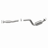 MagnaFlow direct-fit catalytic converter fits 2003-2007 Chevrolet Express 3500, Chevrolet Express 2500, and additional vehicles and 2003-2005 Express 2500 4.8L passenger side 4.8L 
