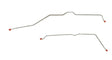 Brake Line Kit for 2003-2006 03-06 Chevy Avalanche 1500 Rear Axle steel