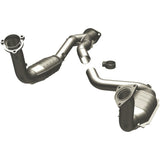 MagnaFlow direct-fit catalytic converter for 2003-2006 Chevy 5.3 inch inlet/outlet stainless steel CARB compliant 49580
