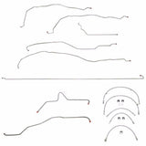 t 03-06 GMC Yukon 1500 Brake Line & Hose Kit 4WD No Traction Control 130 WB Fine Lines