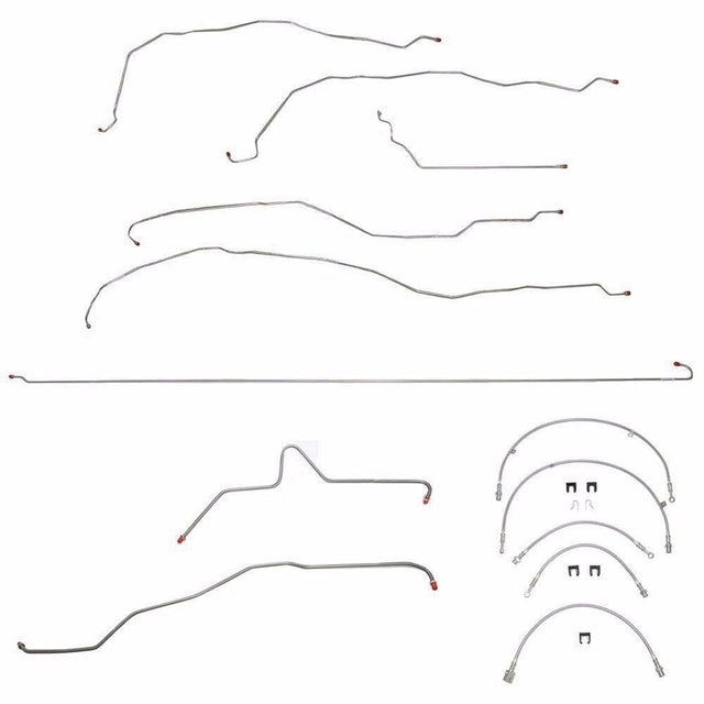 t 03-06 GMC Yukon 1500 Brake Line & Hose Kit 4WD No Traction Control 130 WB Fine Lines