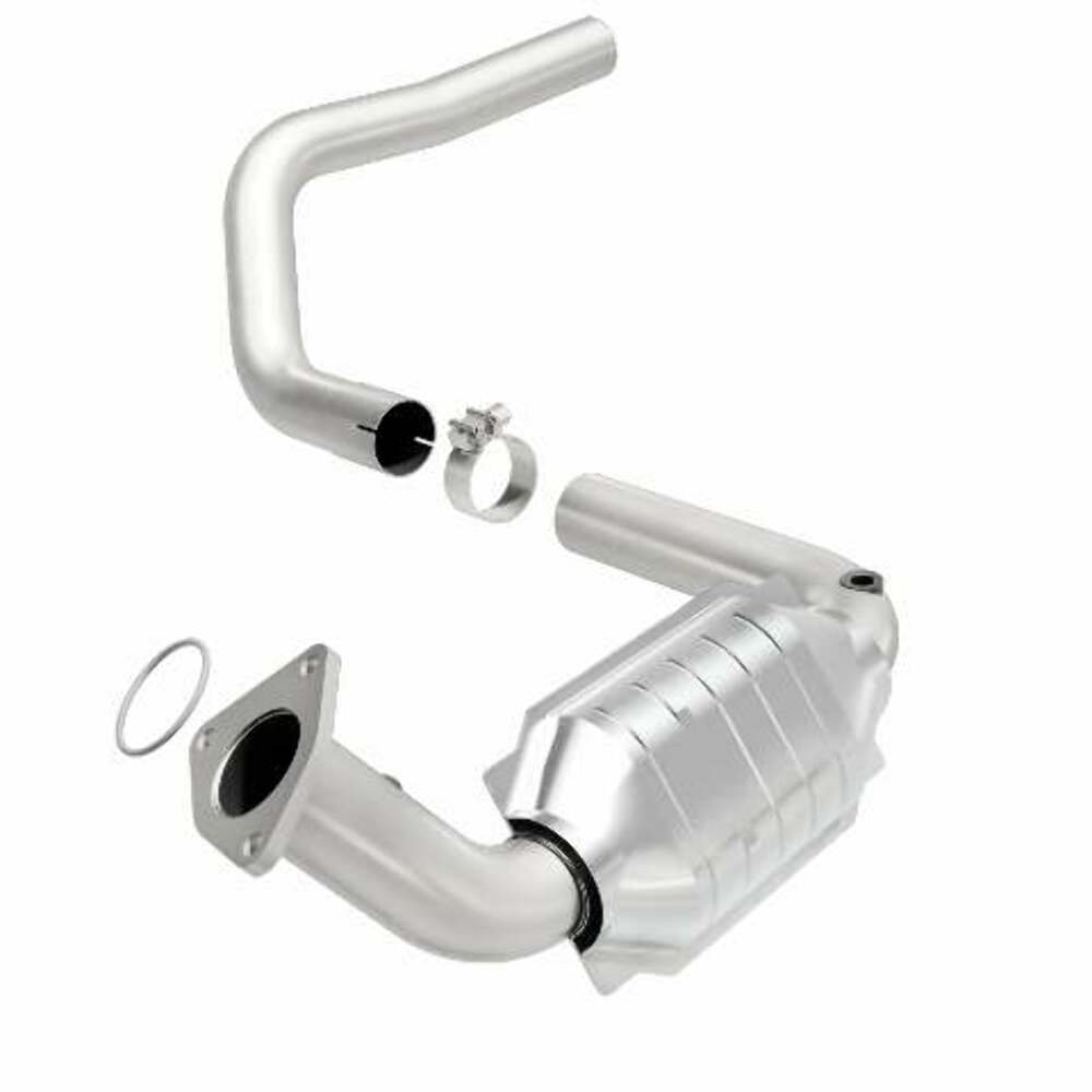 MagnaFlow direct-fit catalytic converter fits 2003-2006 Hummer H2 6.0L and 2003-2006 Hummer H2 6.0L driver side 6.0L driver side stainless steel Federal EPA compliant OBDII 24084