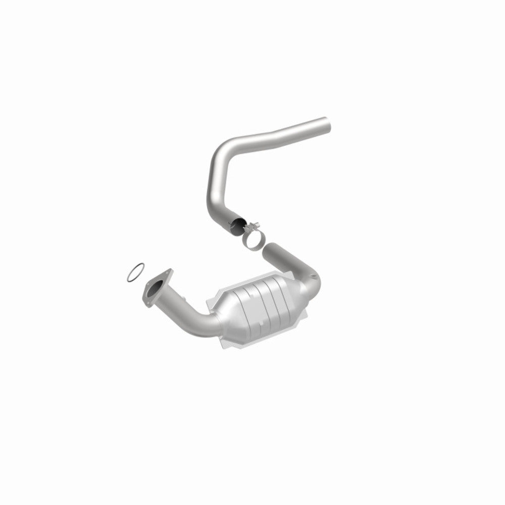 MagnaFlow direct-fit catalytic converter fits 2003-2006 Hummer H2 6.0L and 2003-2006 Hummer H2 6.0L driver side 6.0L driver side stainless steel Federal EPA compliant OBDII 24084