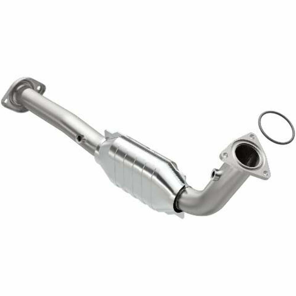 MagnaFlow direct-fit catalytic converter fits 2003-2006 Hummer H2 6.0L and 2003-2006 Hummer H2 6.0L passenger side 6.0L passenger side stainless steel CARB compliant OBDII 51200
