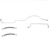 t 03-06 Jeep Wrangler Rear Axle Brake Line & Hose Kit Rear Disc Dana 35 Fine Lines