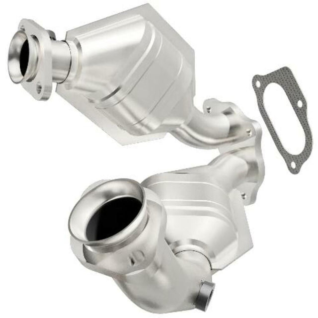 MagnaFlow direct-fit catalytic converter fits 2001-2003 Ford Ranger 4.0L and 2001-2003 Mazda B4000 4.0L 4 inch inlet/outlet stainless steel CARB compliant 441119