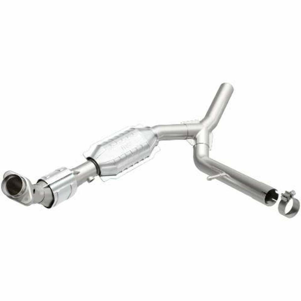 MagnaFlow direct-fit catalytic converter for 2004-2008 Ford F-150 5.4L passenger side stainless steel Federal EPA compliant OBDII 93665