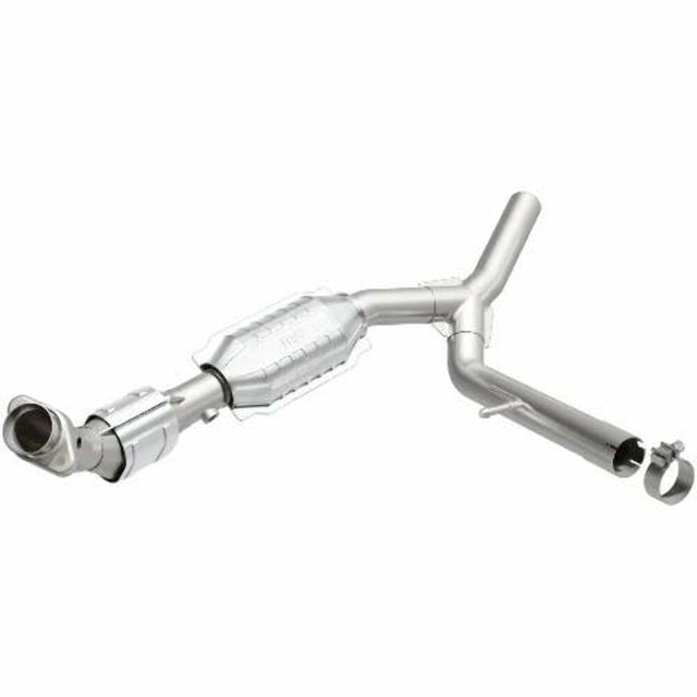 MagnaFlow direct-fit catalytic converter for 2004-2008 Ford F-150 5.4L passenger side stainless steel Federal EPA compliant OBDII 93665