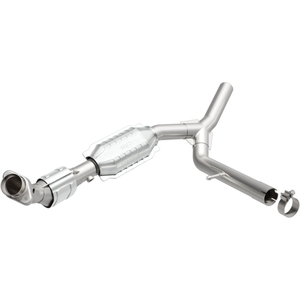 MagnaFlow direct-fit catalytic converter for 2004-2008 Ford F-150 5.4L passenger side stainless steel Federal EPA compliant OBDII 93665
