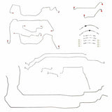 t 04-06 Pontiac GTO Brake Line & Hose Kit Fine Lines