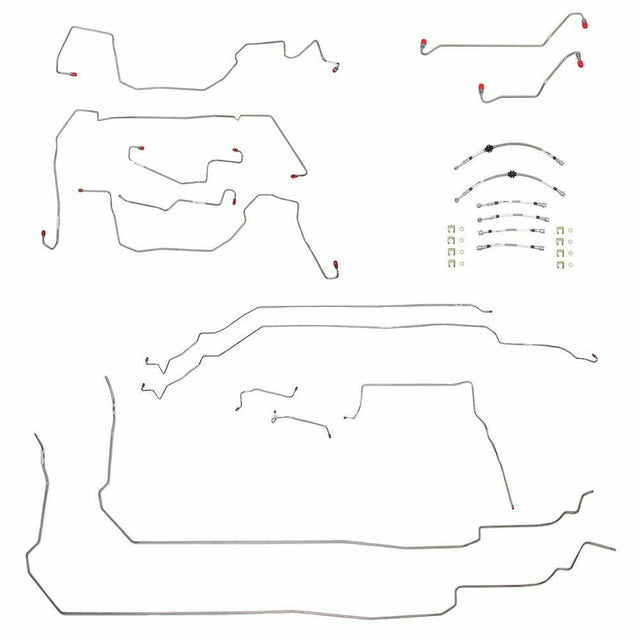 t 04-06 Pontiac GTO Brake Line & Hose Kit Fine Lines